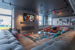 Cast Iron Lofts Resident Lounge by Serious Audio Video